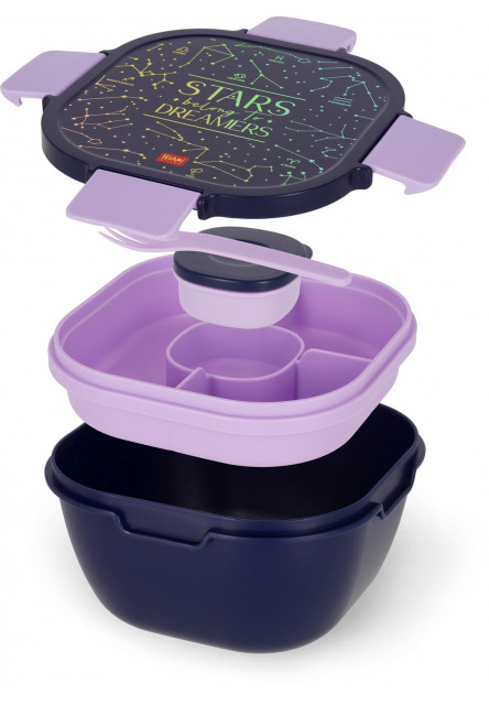 Škatuľka na desiatu Legami Lunch Box 1700 Ml - Stars
