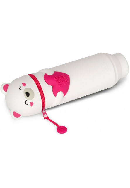 Peračník Legami 2-In-1 Silicone Pencil Case - Kawaii - Teddy Bear