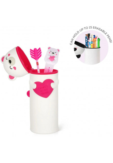 Peračník Legami 2-In-1 Silicone Pencil Case - Kawaii - Teddy Bear