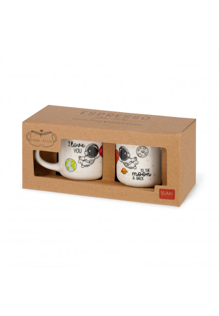 Set hrnčekov Legami 2 Coffee Mugs - Espresso For Two - Space