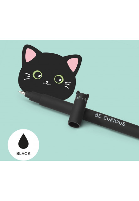 Gumovacie pero Legami Erasable Gel Pen - Erasable Pen - Kitty - Black Ink