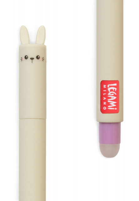 Gumovacie pero Legami Erasable Gél Pen - Erasable Pen - Bunny - Purple Ink