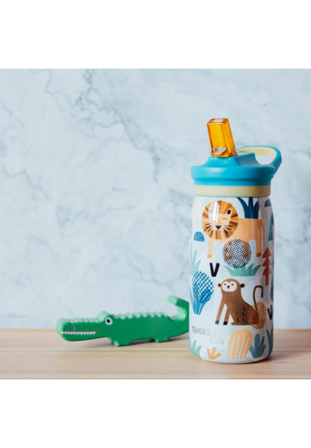 Nerezová termoláhev s pítkem Pop Kids Safari 445 ml
