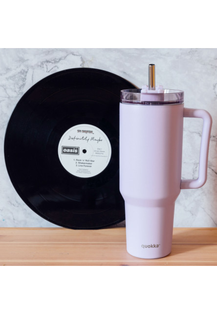 Nerezový termohrnek s brčkem Stream Purple 1200 ml