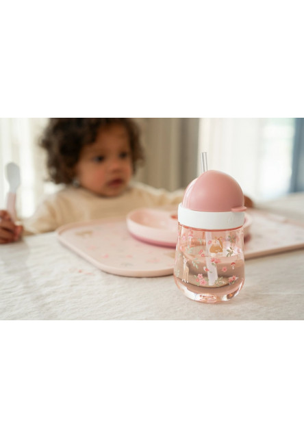 Hrnek s brčkem 300 ml 9m+ Fairy Garden