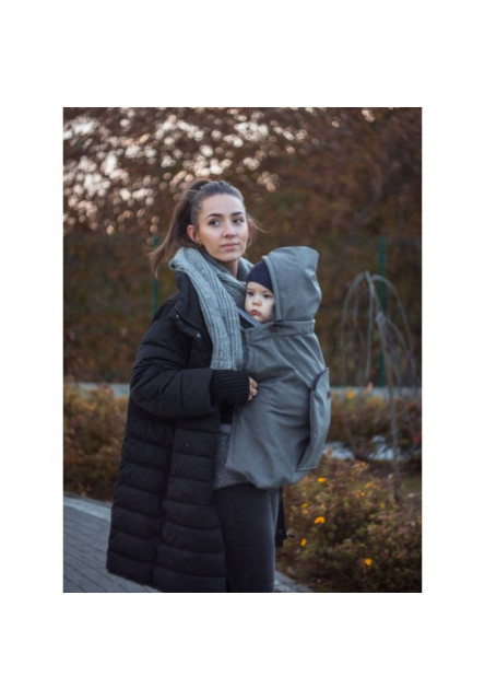 Zateplovací kapsa na nosítko Softshell Grey šedá