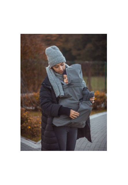 Zateplovací kapsa na nosítko Softshell Grey šedá