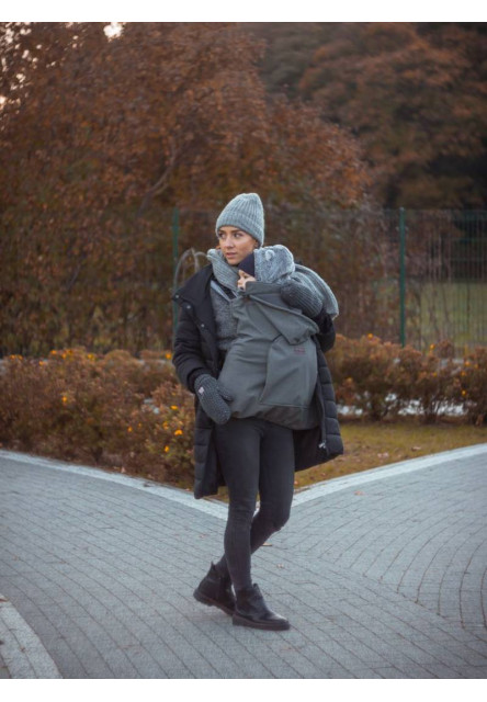 Zateplovací kapsa na nosítko Softshell Grey šedá