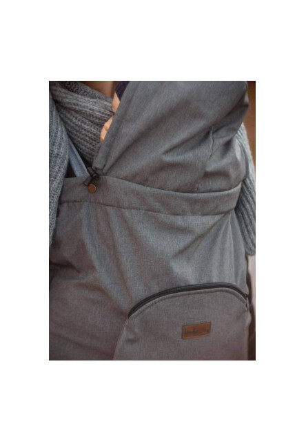 Zateplovací kapsa na nosítko Softshell Grey šedá