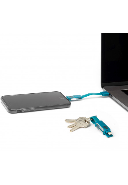 6 v 1 nabíjací kábel Legami 6In1 - Keychain Charging Cable