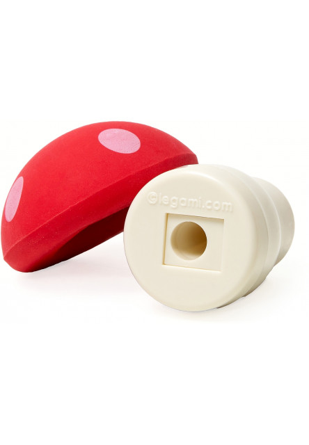 Strúhadlo a guma Legami Magic Mushroom Eraser With Pencil Sharpener - Red