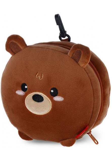 Cestovný vankúšik s maskou na spanie Legami Travel Pillow With Sleep Mask - My Travel Buddy - Teddy Bear