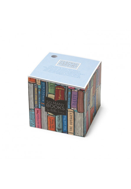 Papierový bloček Legami Memo Cube - Happy Memo - Book Lover
