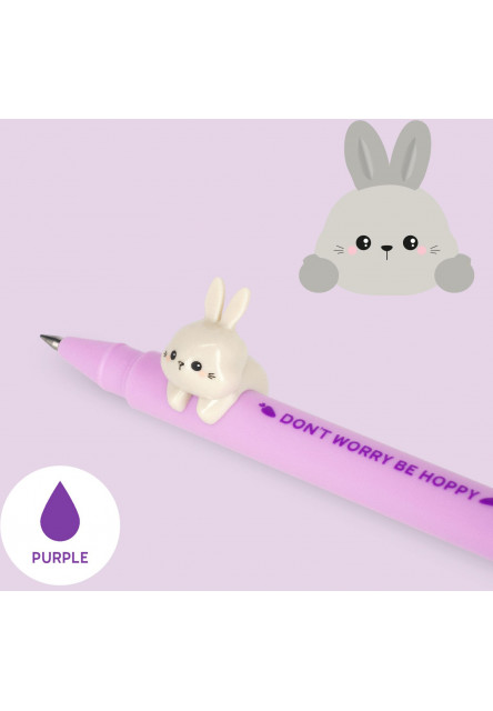 Gélové pero Legami Gél Pen With Animal Decoration - Lovely Friends - Bunny