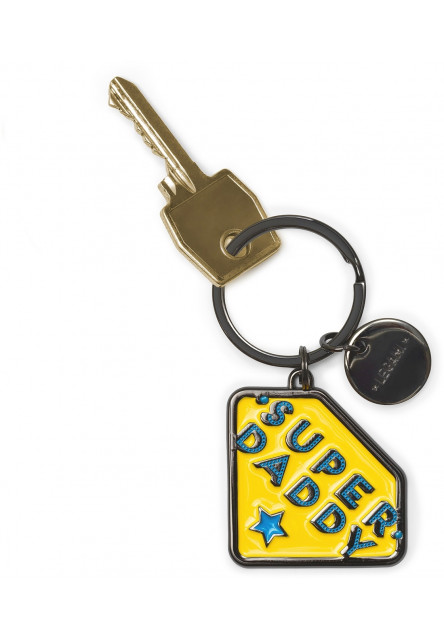 Prívesok na kľúče Legami Enamel Key Ring - What A Key Ring - Super Daddy