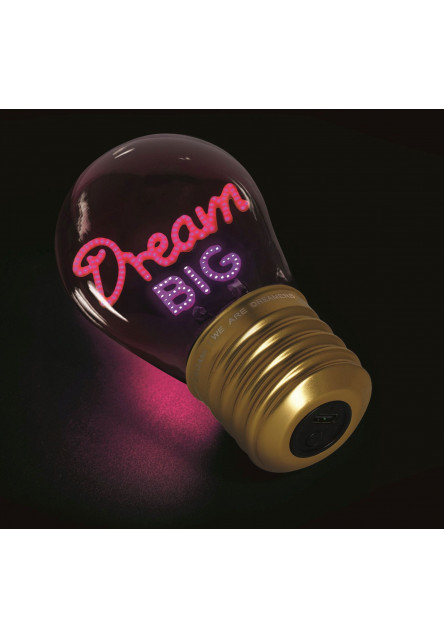Dekorační světlo Legami Bulb Fiction - Dream Big