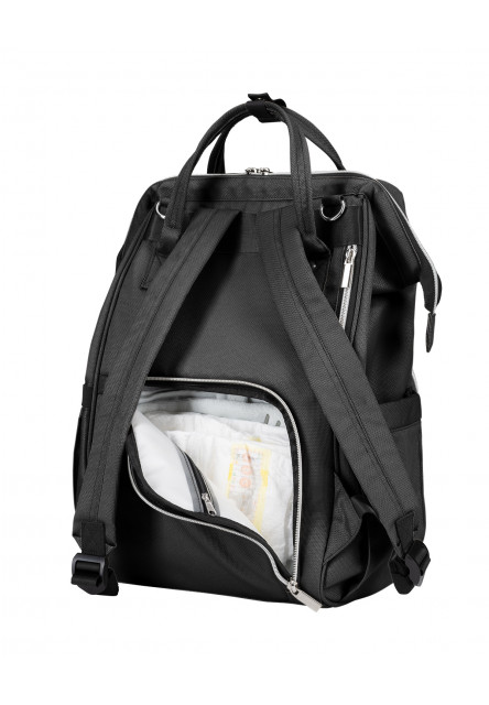 Přebalovací batoh Siena Black & Silver