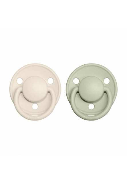 BIBS De Lux cumlíky z prírodného kaučuku 2ks - veľkosť 2 (Sage / Hunter Green)