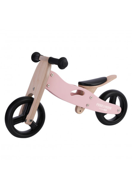 Free2Move Rider Odrážedlo/tříkolka 2v1 Dusty Pink