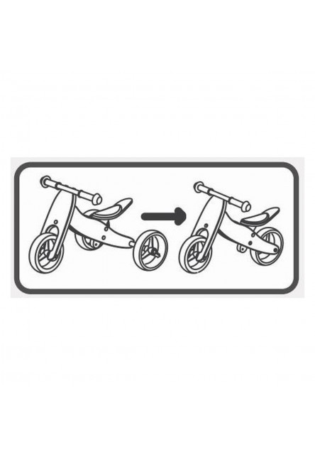 Free2Move Rider Plus Odrážedlo/tříkolka 2v1 Black