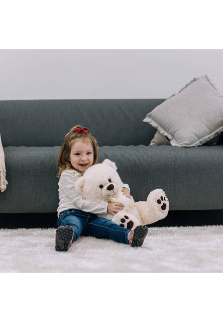 Free2Play Plyšový medvěd Cuddly 38 cm White