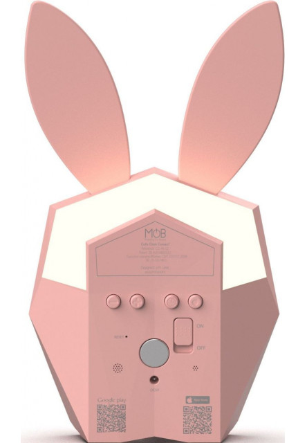 Budík MOB Cutie Clock Connect with app - pink