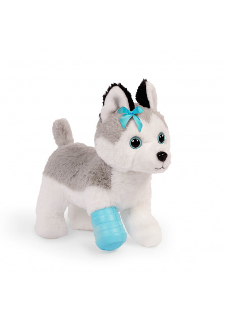 Husky v kabelce s veterinářskou sadou