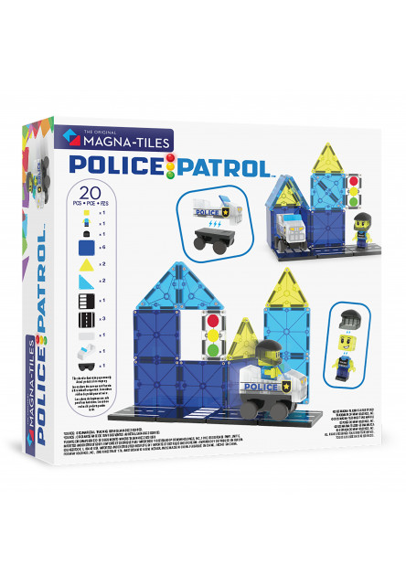 Magnetická stavebnice Police Patrol 20 dílů