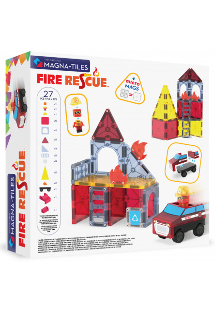 Magnetická stavebnice Fire Rescue 27 dílů