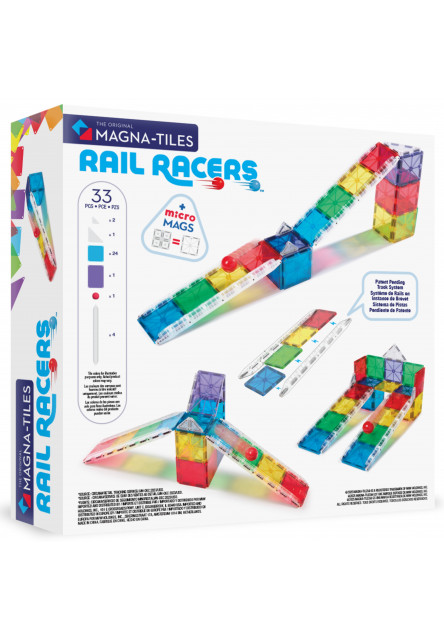 Magnetická stavebnice Rail Racers 33 dílů