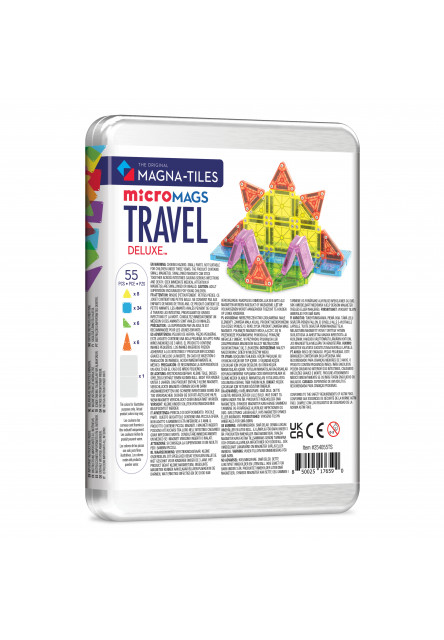 Magnetická stavebnice Travel Set Deluxe 55 dílů