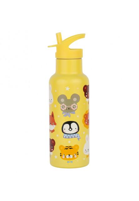 antikorová fľaša na pitie, 500 ml - zvierací kamaráti