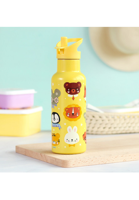 antikorová fľaša na pitie, 500 ml - zvierací kamaráti