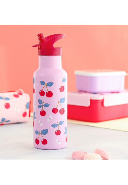antikorová fľaša na pitie, 500 ml - čerešne