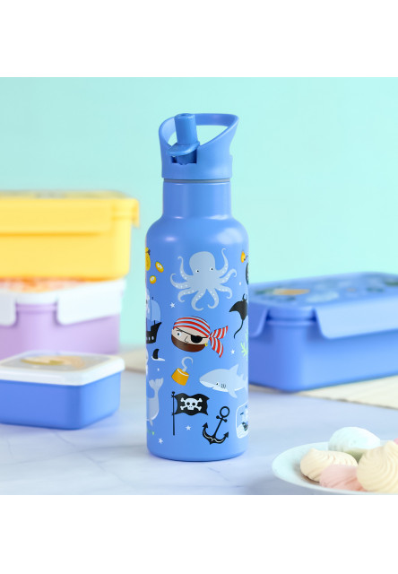 antikorová fľaša na pitie, 500 ml - piráti