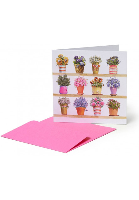 Darčekové prianie Legami Small Greeting Card - Flowers - Flowers
