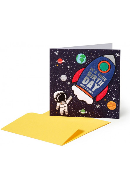 Darčekové prianie Legami Small Greeting Card - Space - Space