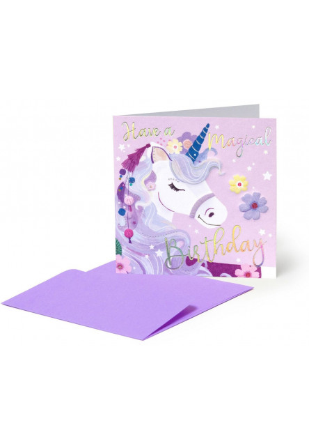 Darčekové prianie Legami Small Greeting Card - Unicorn - Unicorn