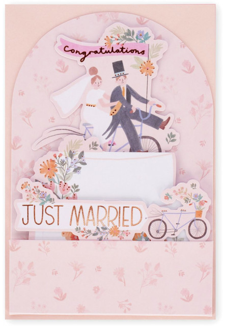 Darčekové prianie Legami Pop-Up Card - Pop-Up Greeting Card - Wedding Cake