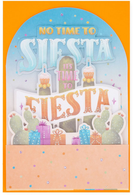 Darčekové prianie Legami Pop-Up Card - Pop-Up Greeting Card - Cactus
