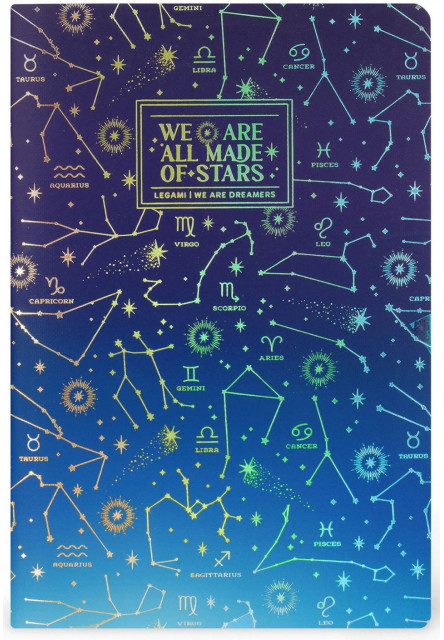 Zápisník Legami Lined Notebook - Quaderno - Large - Stars