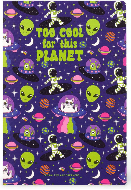 Zápisník Legami Plain Notebook - Quaderno - Medium - Space