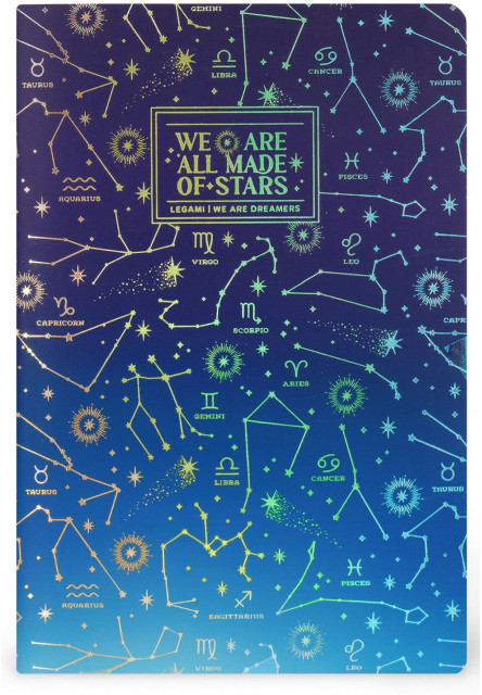 Zápisník Legami Plain Notebook - Quaderno - Medium - Stars