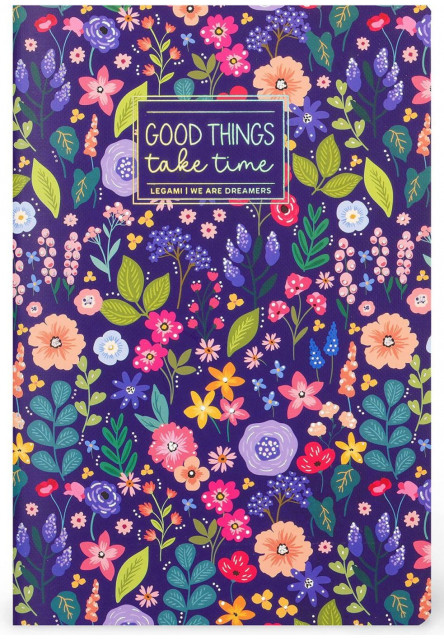 Zápisník Legami Lined Notebook - Quaderno - Small - Flowers