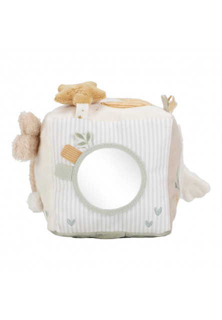 Kostka textilní s aktivitami Newborn Naturals