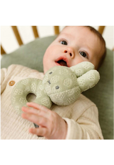 Chrastítko králíček Miffy Green Flower