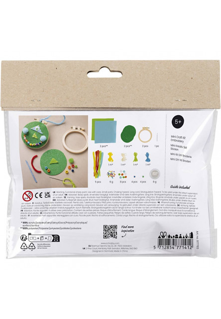 Kreativní sada Mini Craft Kit Embroidery Faces