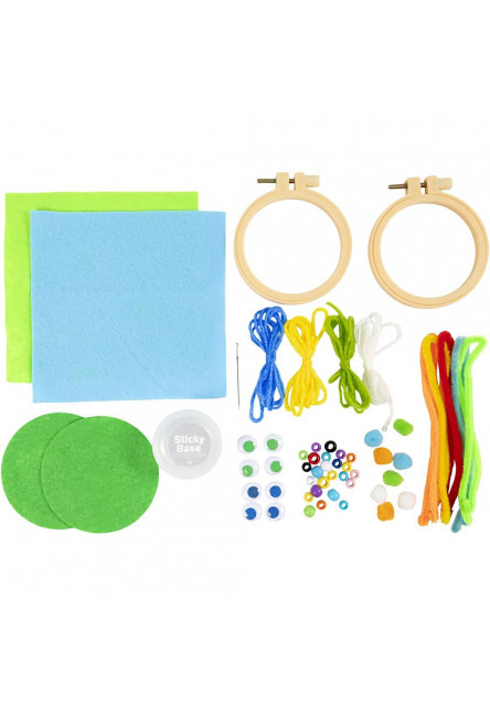 Kreativní sada Mini Craft Kit Embroidery Faces