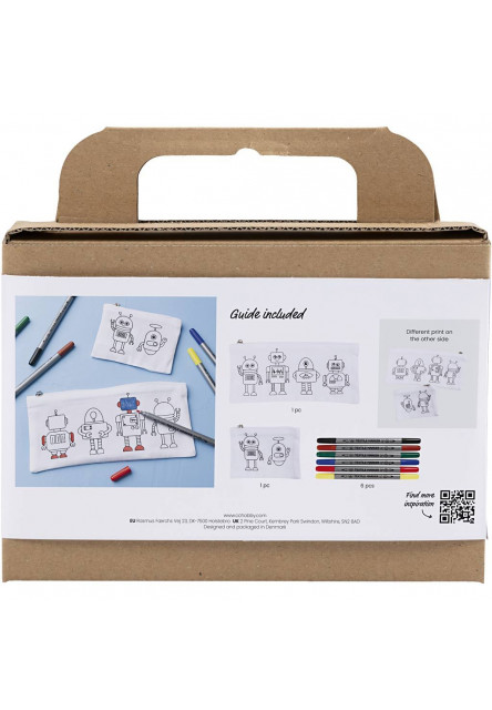 Kreativní sada Mini Craft Kit Textile Colouring Robot