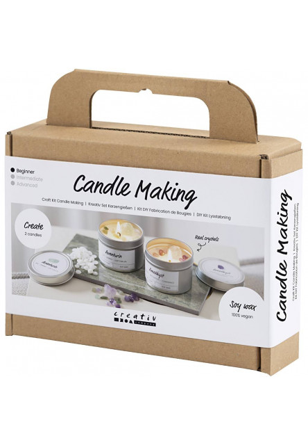 Kreativní sada Mini Craft Kit Candle Making Crystals